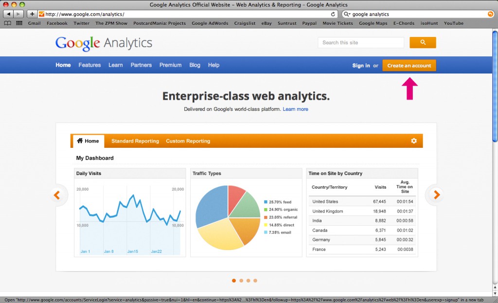 google analytics step 2