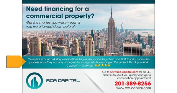 testimonial on postcard example