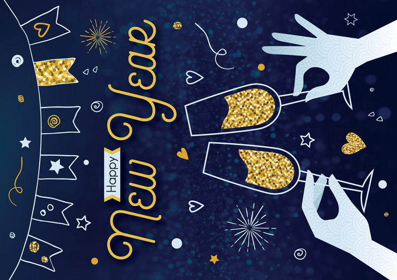 Business New Years Cards