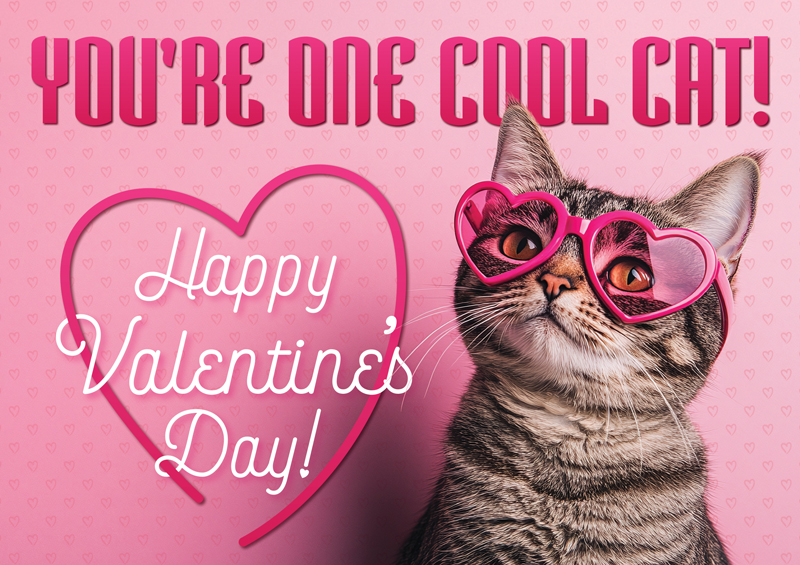 Valentines Day Advertising Postcard