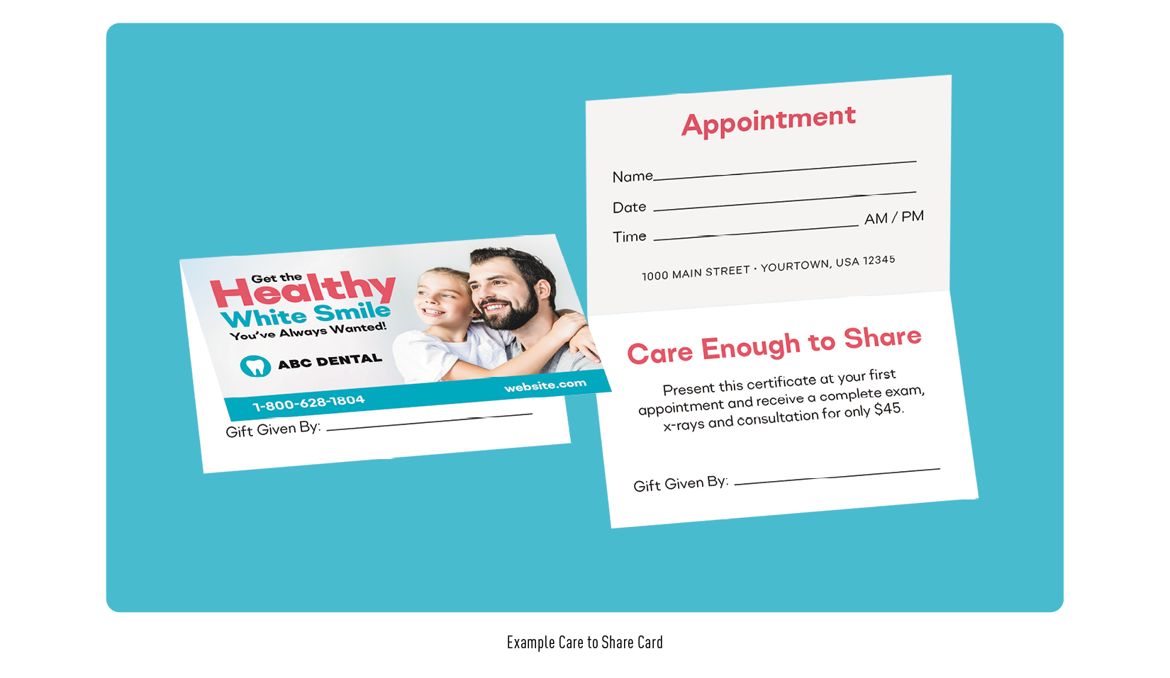 dental referral postcard