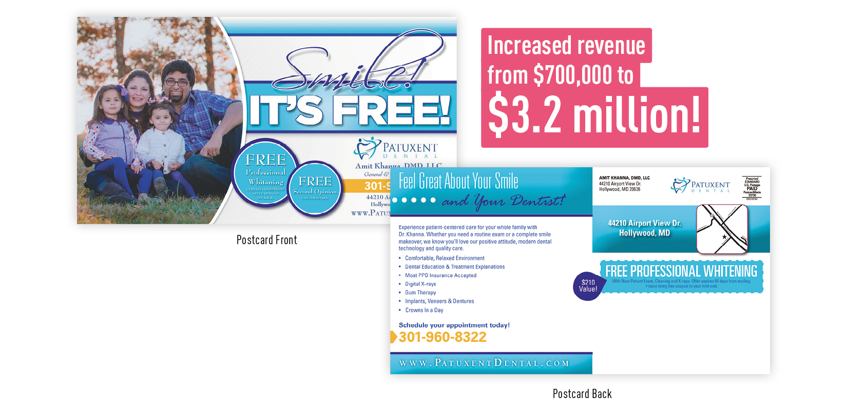 effective dental postcard