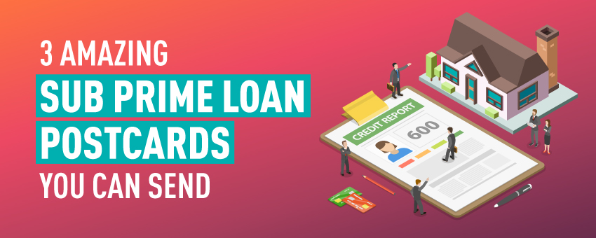 sub prime loan postcards