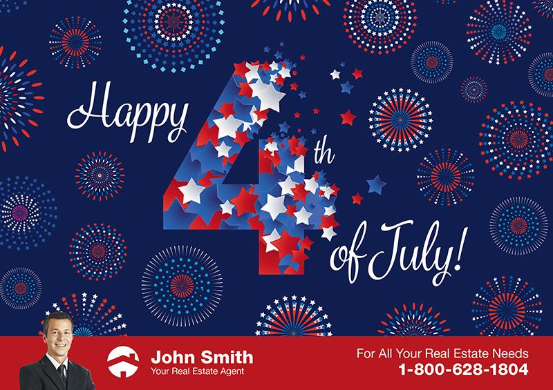 4th of July direct mail realtors