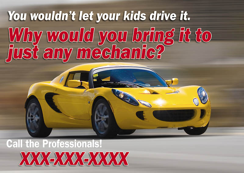 Auto Service Postcards