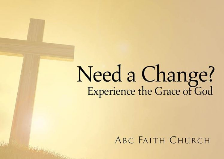 Church invitation postcards