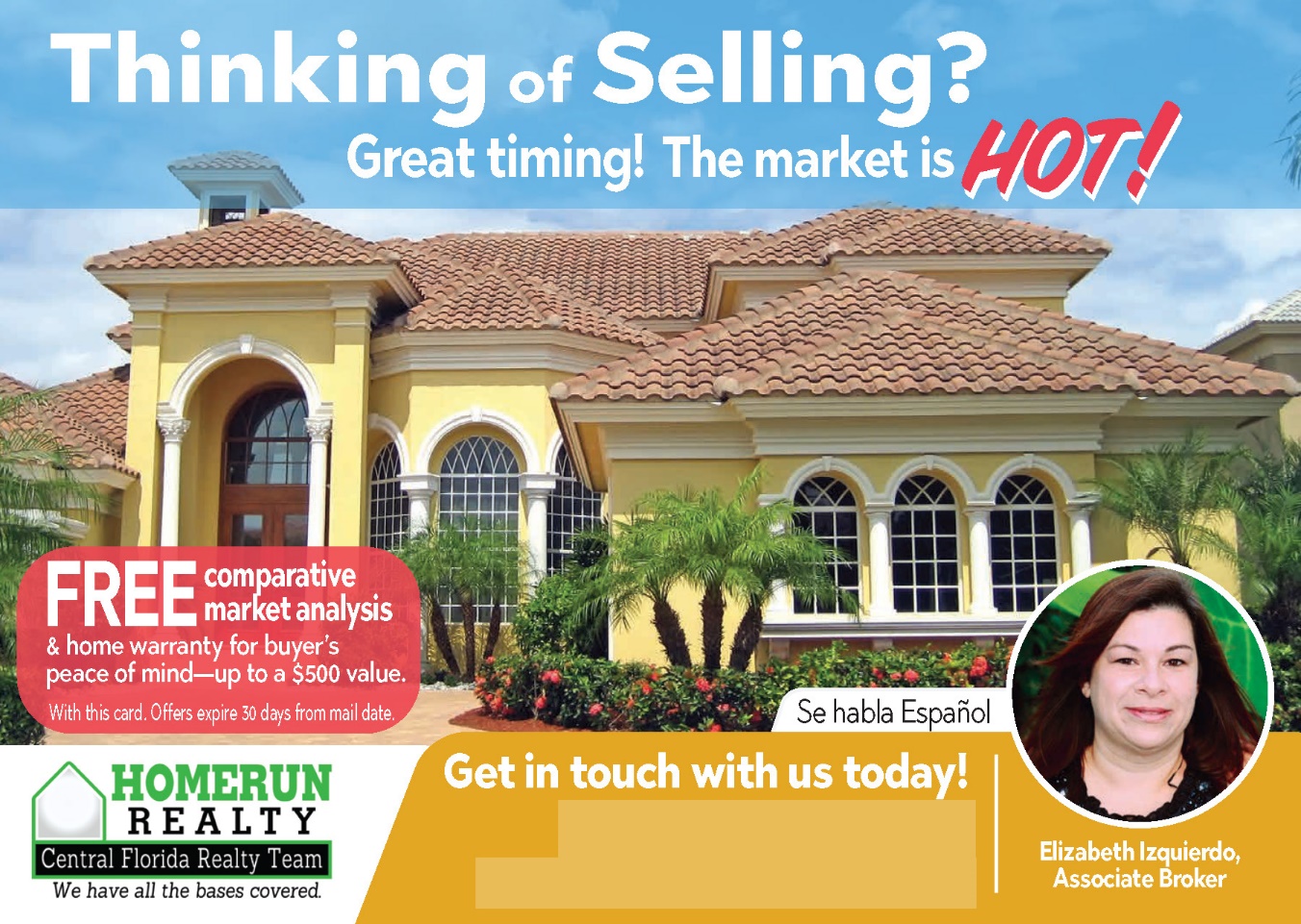 Free Home Warranty Offer Real Estate Postcard