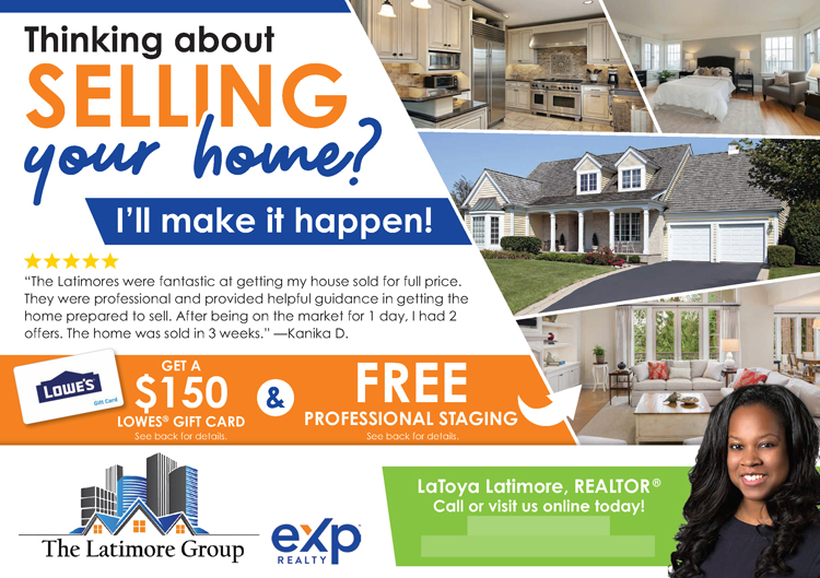 Gift Card to Home Goods Store Offer Real Estate Postcard