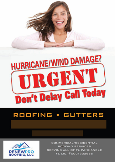 Smile-Inducing Client Testimonial Postcard for Roofing