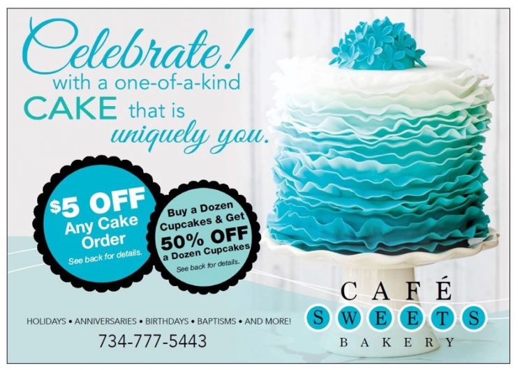 effective postcard design for cake company