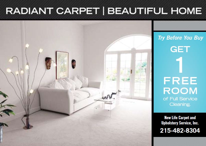 effective carpet cleaning postcard design