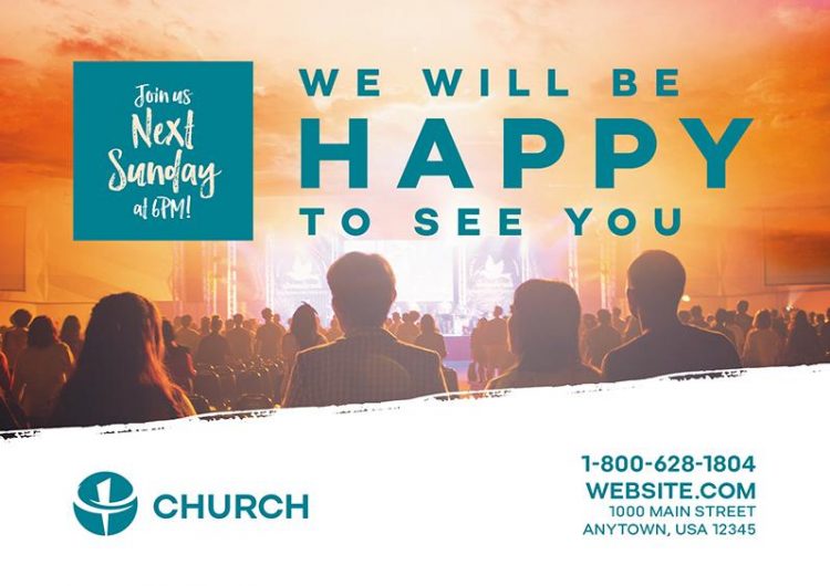 effective church postcard design