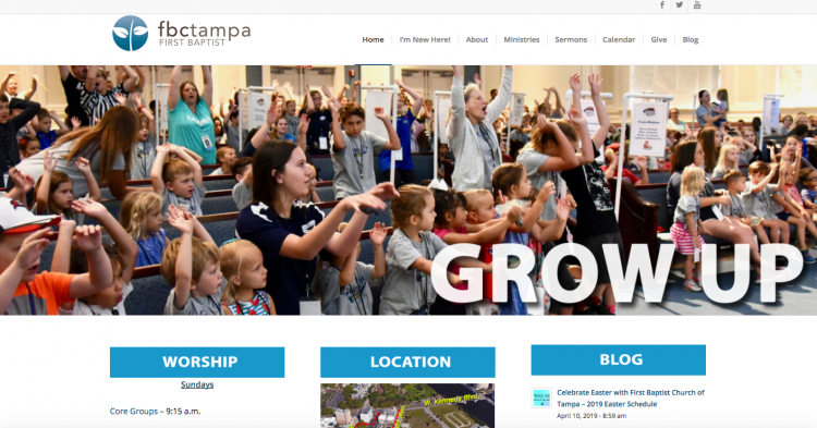 community photo on church website