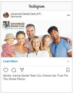 dental instagram ad