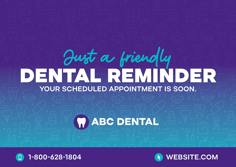 dental reminder postcard