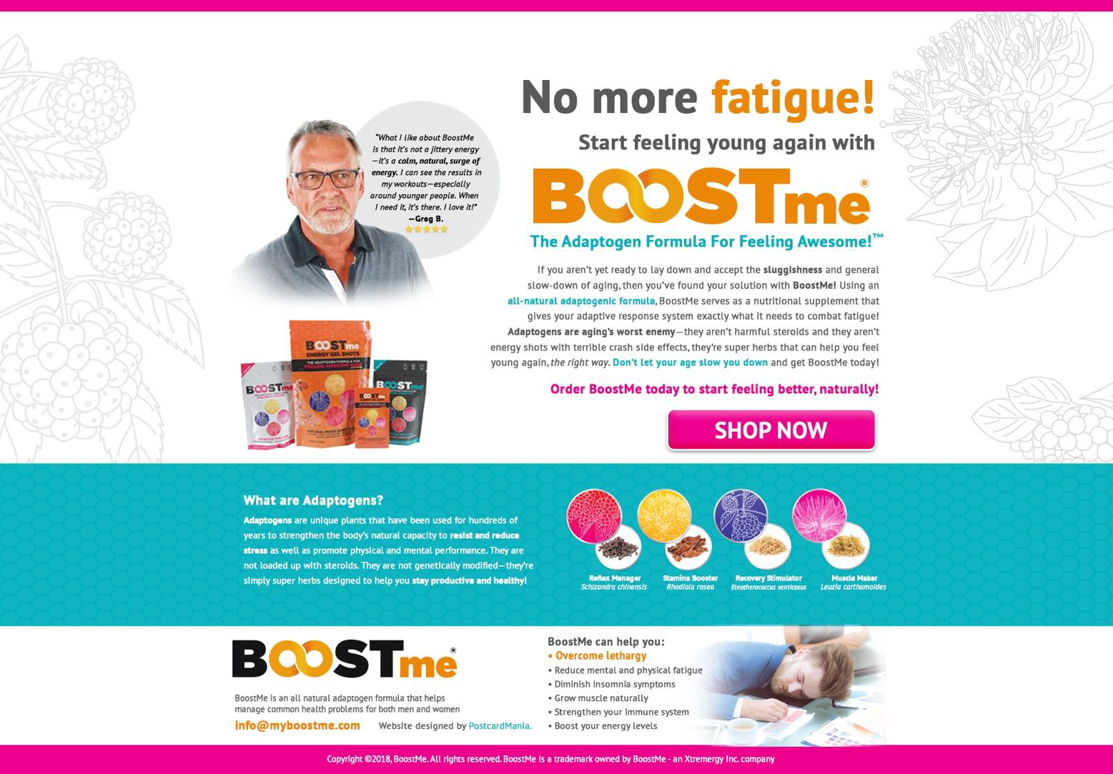 effective landing page example