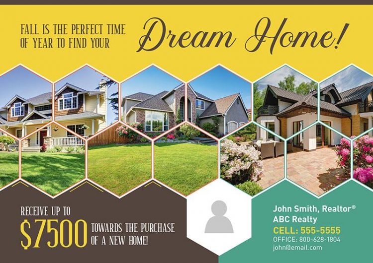 fall real estate postcards