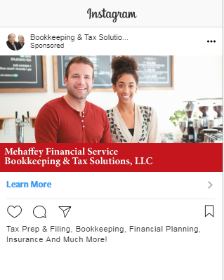 financial instagram ad