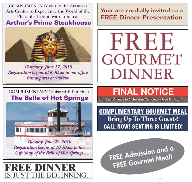 assortment of effective financial marketing offers