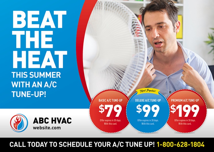 heating air postcard template