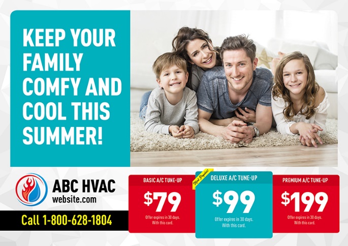 hvac postcard template