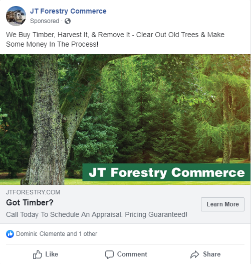 example of facebook ad