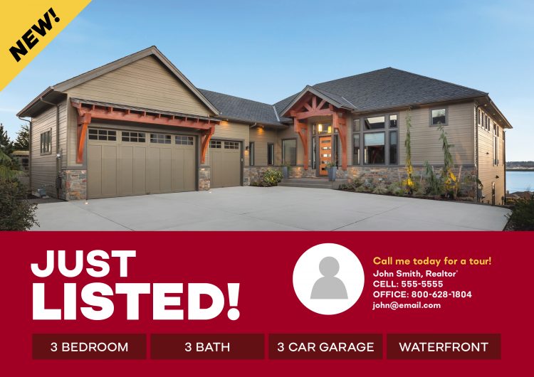 just listed postcard sample