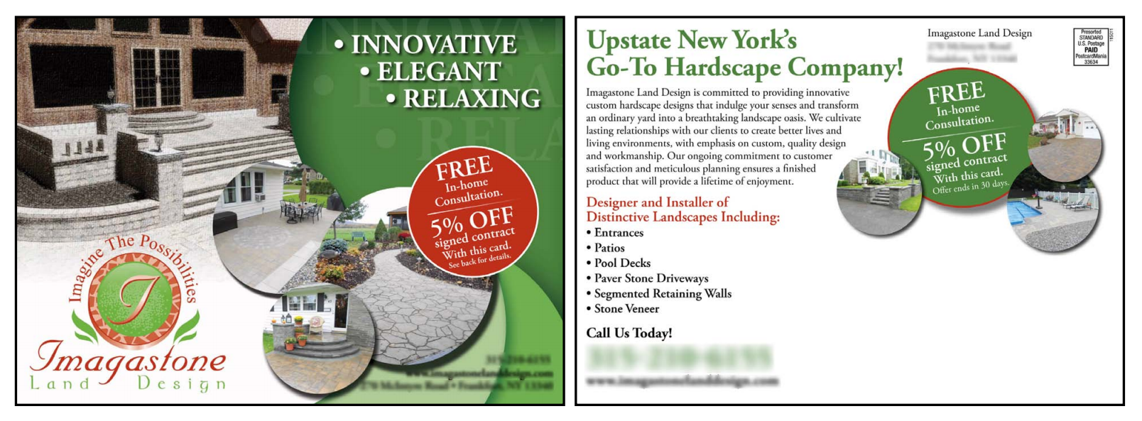 landscaping postcard