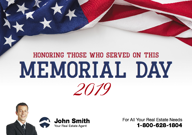 memorial day real estate postcards