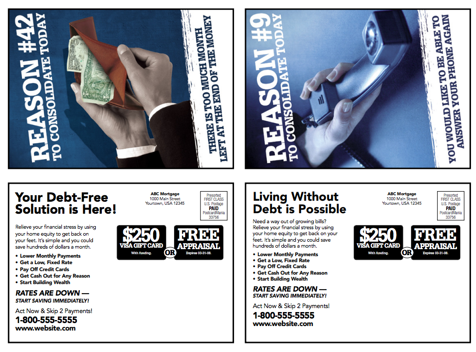 mortgage broker postcards
