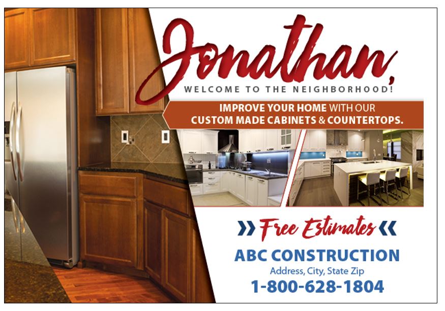 new mover postcard for construction company