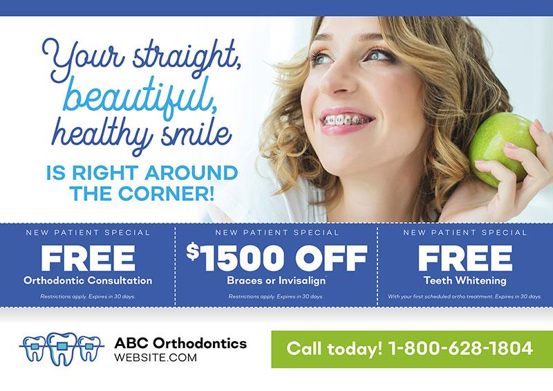 orthodontic postcard marketing