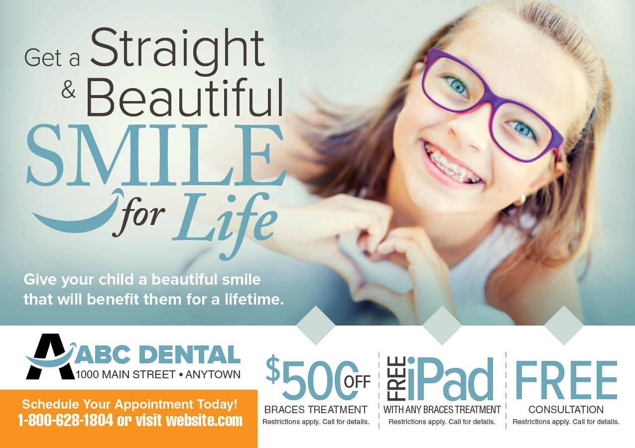 orthodontic postcard marketing