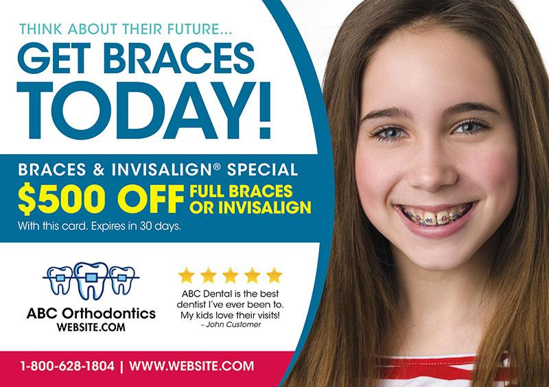 orthodontic reminder postcards