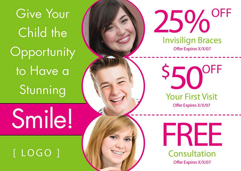 orthodontic reminder postcards