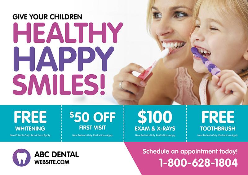 pediatric dentistry postcards