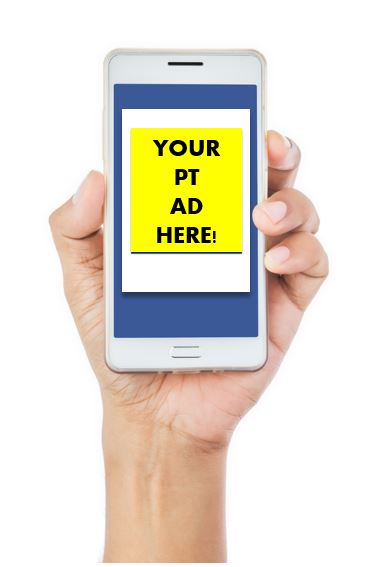 phone with an ad showing on it