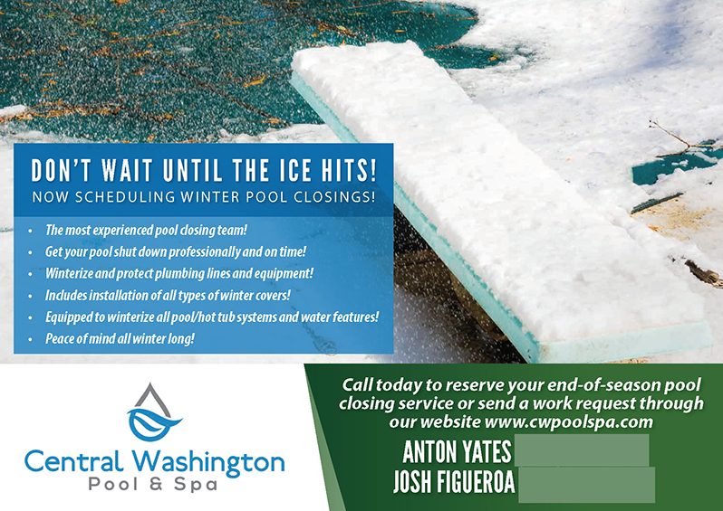 pool maintenance postcard