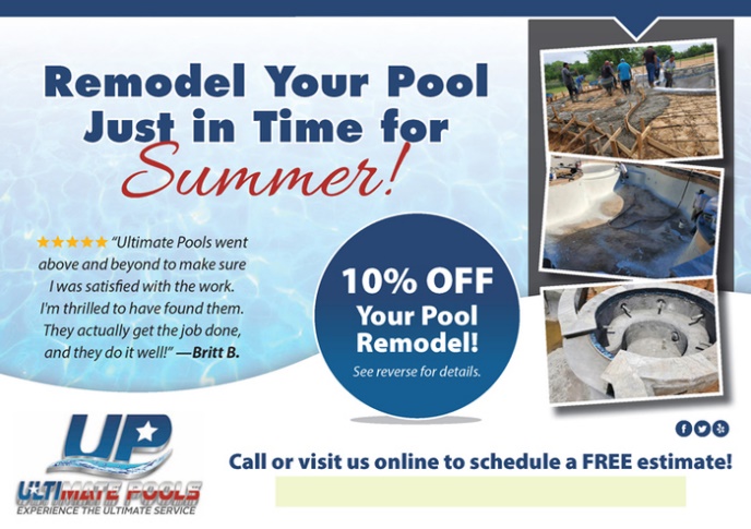 pool remodel postcard