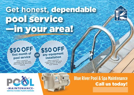 pool service postcard