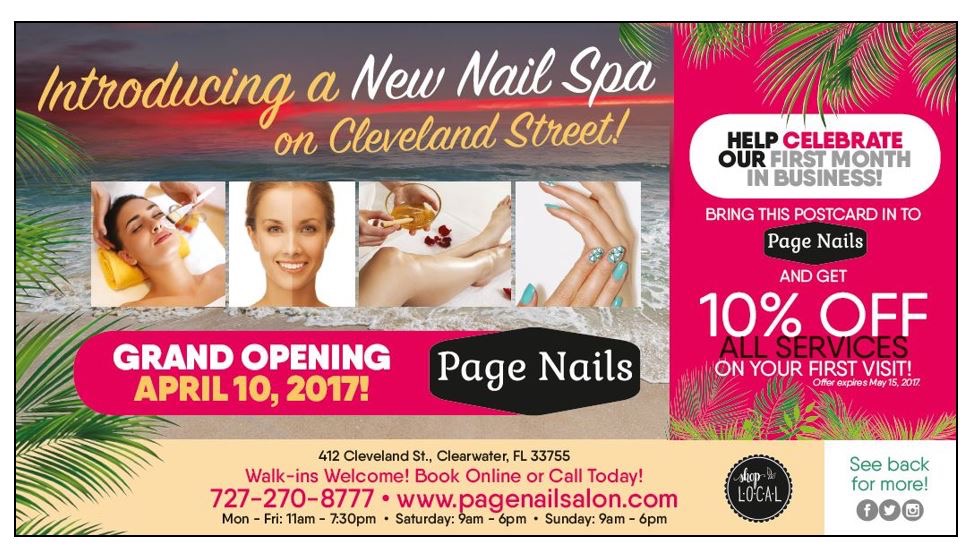 effective nail salon postcard example