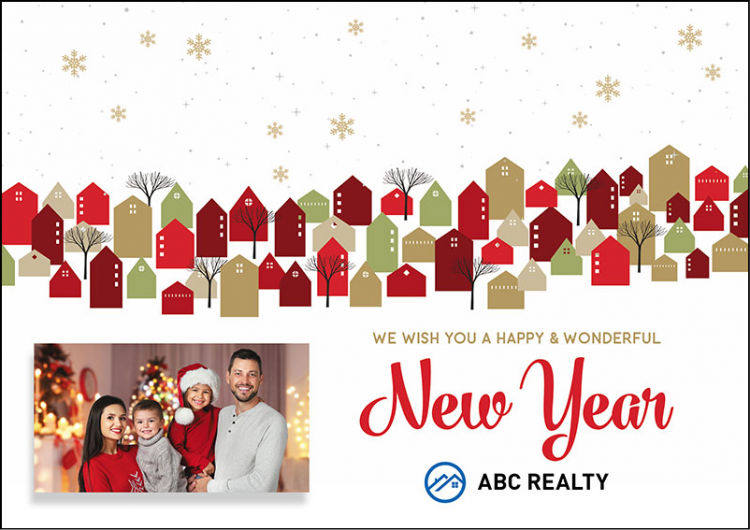real estate happy new year cards