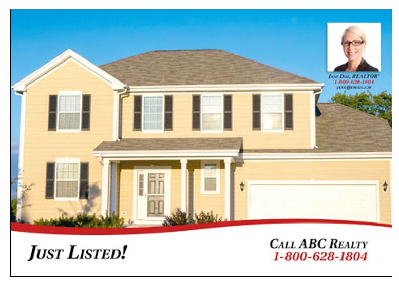 just sold real estate postcards templates