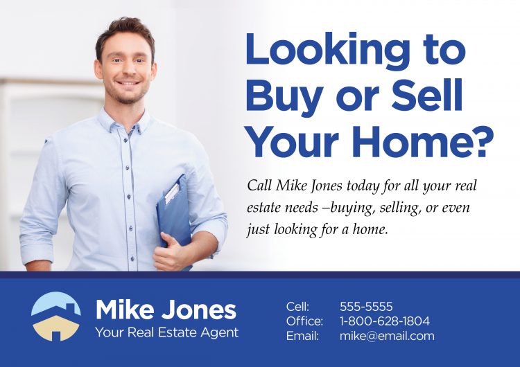 realtor marketing real estate agent introduction postcard