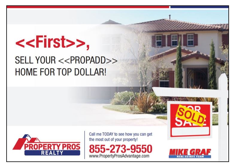 realtor just sold postcards wording