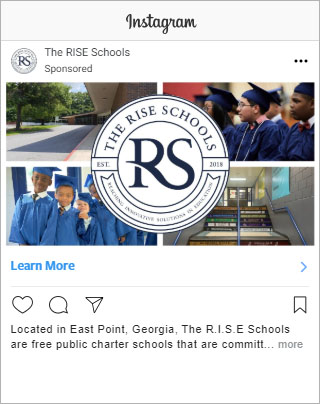 school instagram ad
