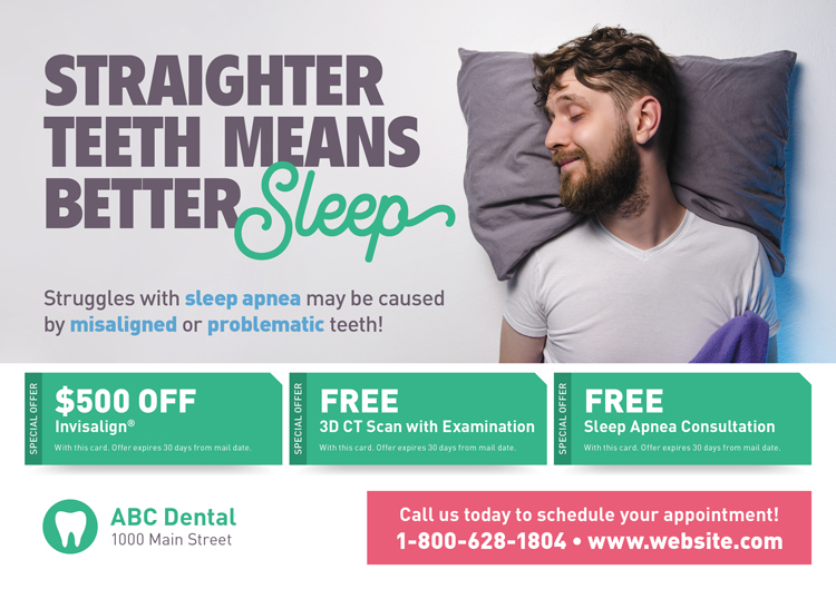 sleep apnea postcard template