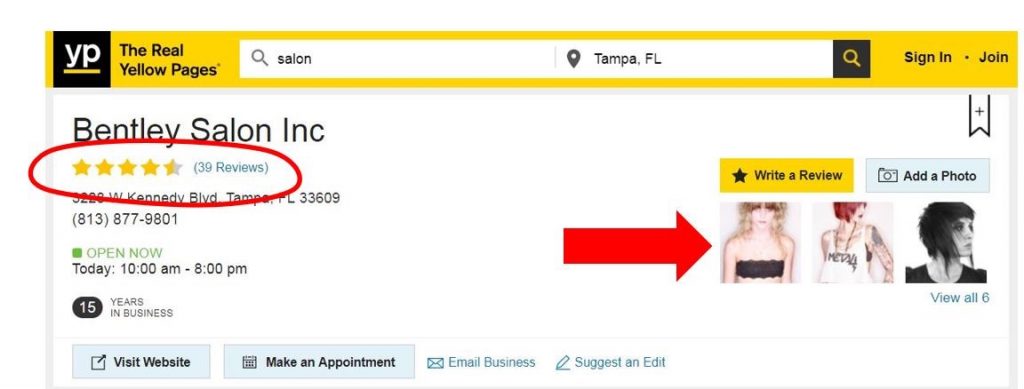 5 star reviews on yellow pages