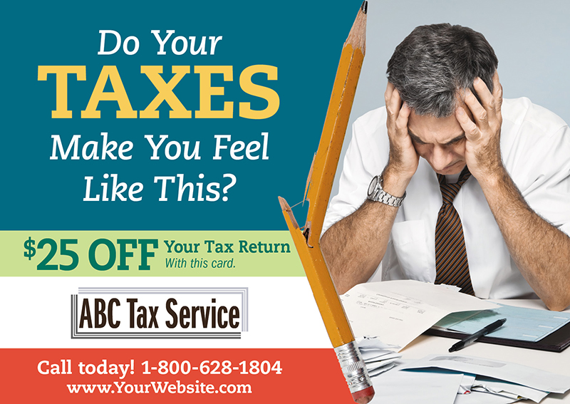 tax prep postcard