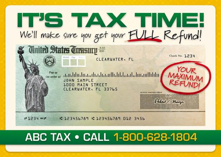 tax return preparation flyer